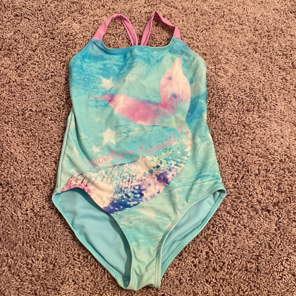 Swimsuit mermaid size 6/6X wonder nation